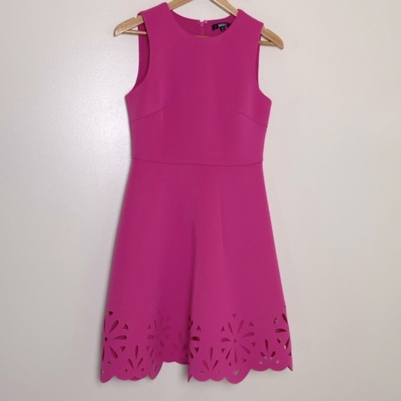 Badgley Mischka Collection Sleeveless Fit And Flare Cutout Cocktail Dress Size 8 - Picture 2 of 16
